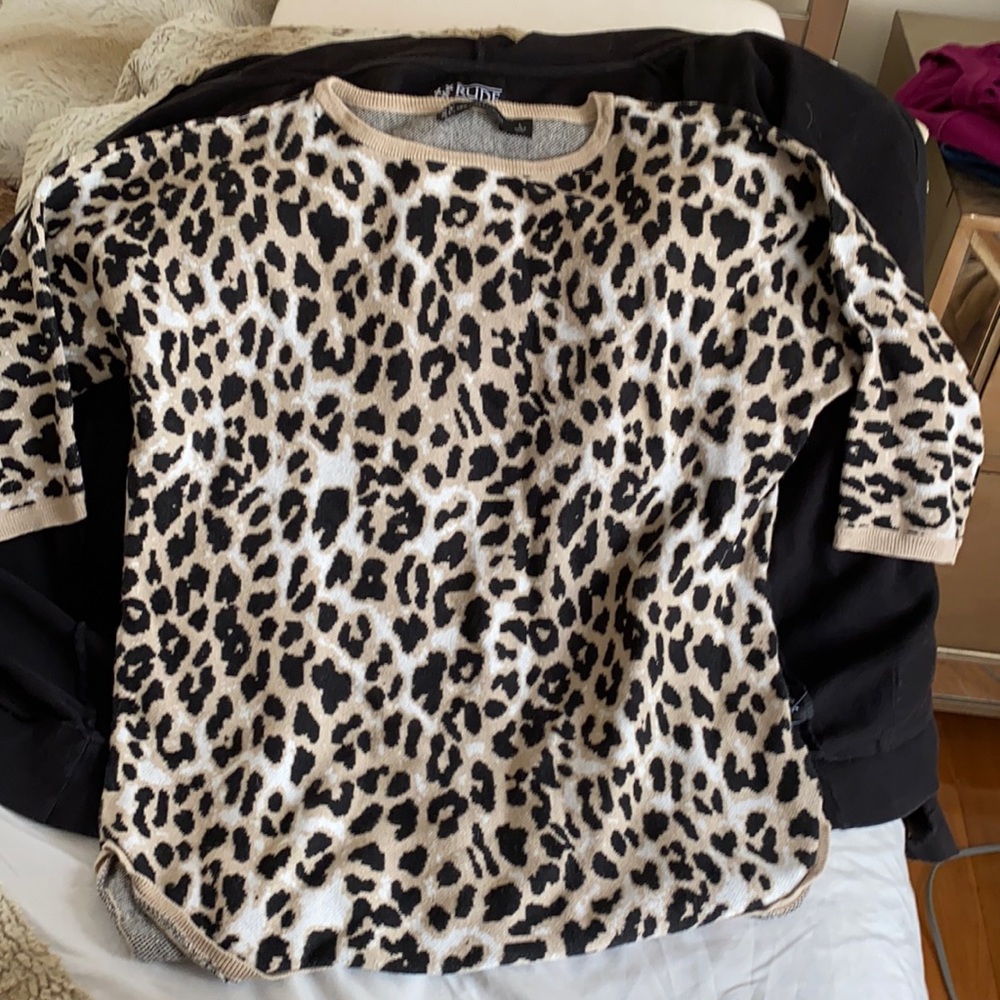 New York & Company leopard sweater